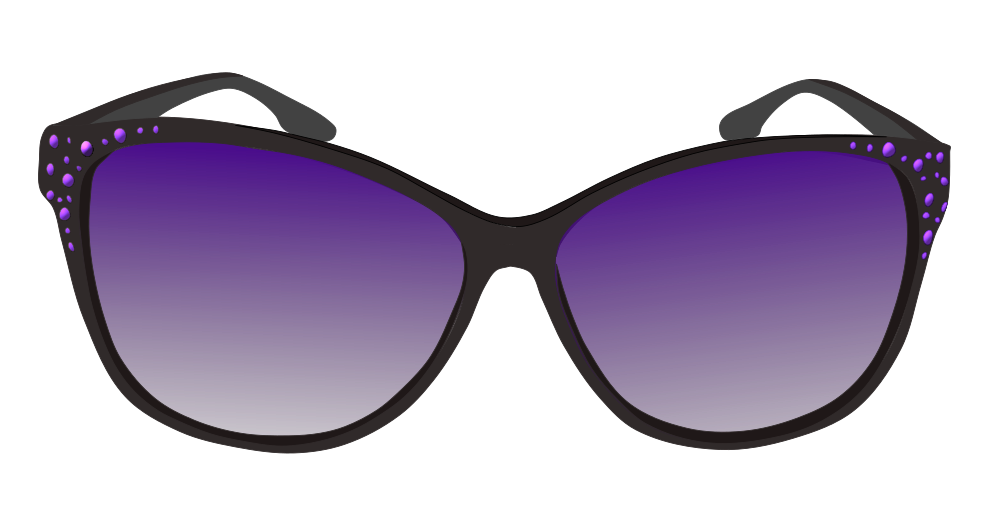 OnlineLabels Clip Art Purple sunglasses
